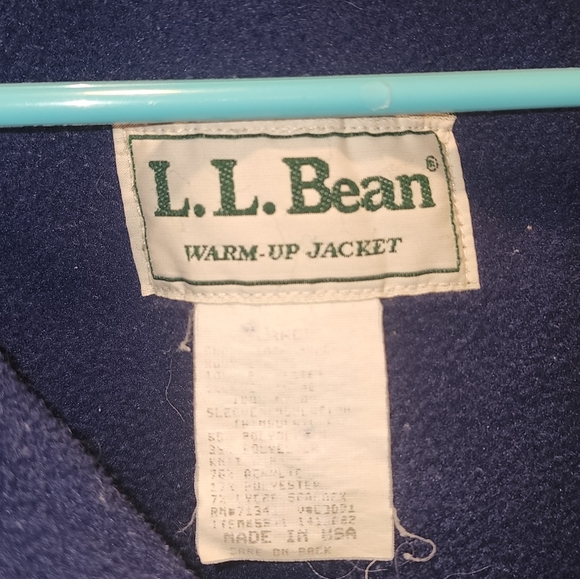 Vintage Blue LLBean Insulated Warm Up Jacket Mens Size Large *🔥VERY WARM🔥* - Picture 4 of 6